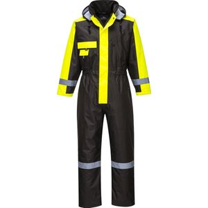 Werkwinteroverall - geïsoleerd- waterdicht- winddicht/ Zwart - Grote Maat L