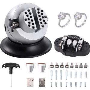 VEVOR Sieraden Ball Vise Graveergereedschap, 7,8 cm Kogeldiameter, 5,4 cm Maximale Opening, Verchroomd, Geschikt voor Sieraden, Kleine Details Graveren