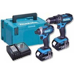 Makita DLX2131TJ 18V Li-Ion Combiset - Accuboormachine met klopfunctie (DHP482) & Slagschroevendraaier (DTD152) (2x 5.0Ah Accu) in Mbox