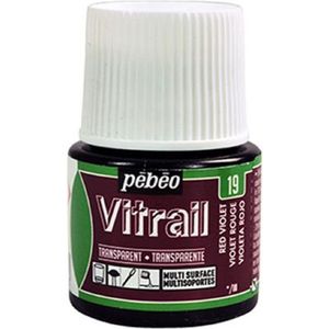 Glasverf - 19 Red Violet - Transparant - Pebeo Vitrail - 45 ml