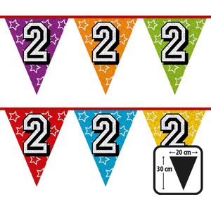 Boland - Holografische vlaggenlijn '2' - Regenboog - Regenboog