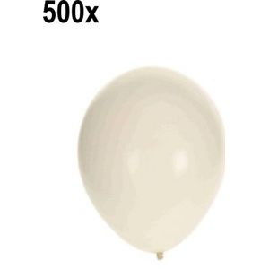 500x Ballonen wit - Festival thema feest party ballon verjaardag trouwen huwelijk