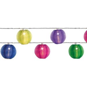 Lumineo lampionnen lichtsnoer led - 5 kleuren - 14,5m lichtslinger