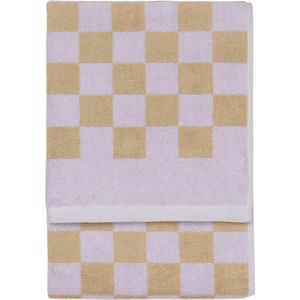 MARC O'POLO Checker Handdoek Lila - 70x140 cm