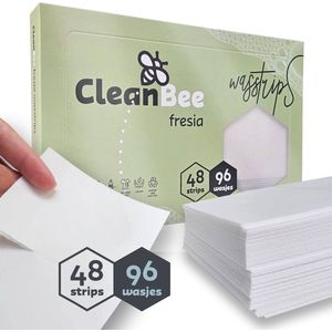 CleanBee Wasstrips Wasmiddeldoekjes 96 Wasbeurten Fresia Wasvellen Wasdoekjes Wasmiddel Detergent Sheets Laundry Strips