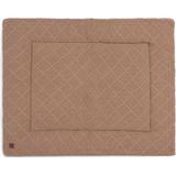 Jollein - Boxkleed 75x95cm - Speelkleed Baby - Check Knit Biscuit