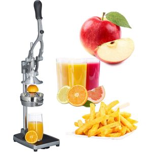 Relaxdays handmatige citruspers - frietsnijder - sinaasappelpers - roestvrij staal