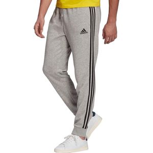 adidas Ess. Tapered Cuff 3S Pant Heren - Sportbroeken - grijs - Mannen