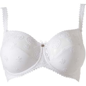 Louisa Bracq Chantilly Wit - Soft-Cup bh Maat: 80C