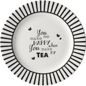 Dutch Rose Gebakbord Happy Tea - Ø18cm