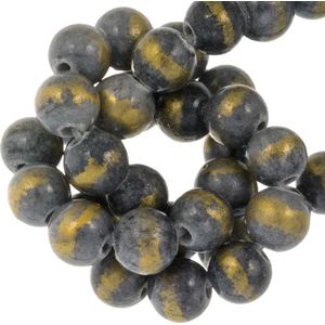 Mashan Jade Kralen (6 mm) Blue Grey (62 stuks)