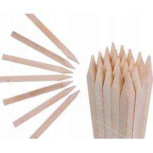 Vierkante houten palen voor je schutting/tuin - 20 stuks van 50 cm