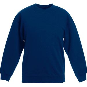Fruit of the Loom - Kinder Classic Set-In Sweater - Blauw - 122-128