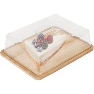 Cheffinger Taart Vershouddoos / Cake Bewaardoos - 24x19x7.5cm - Bamboe