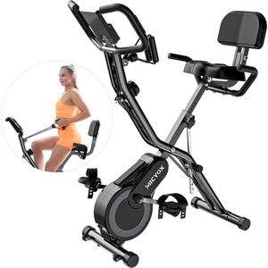 Opvouwbare magnetische hometrainer met groot zadel en 16 weerstandsniveaus