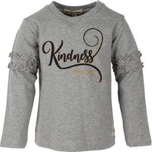 Small Rags Babykleding Meisjes Lichtgrijze tshirt Kindness - 80