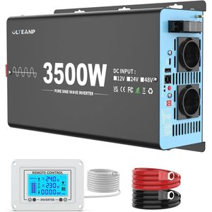 3500 W Zuivere Sinus Omvormer | 24 V naar 230 V | Ideaal voor Camper en Caravan