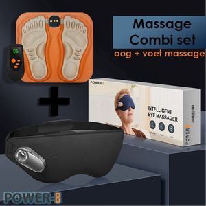 Nieuwe Power-8 EMS Massage Combi Set - Verbeter je Welzijn met Lichaams- en Oog - stimuleert bloedsomloop - vermindert stress -helpt bij Ouderdomsklachten - massage apparaat - Kerstcadeau - Moederdag cadeau - verjaardagscadeau - black friday 2023