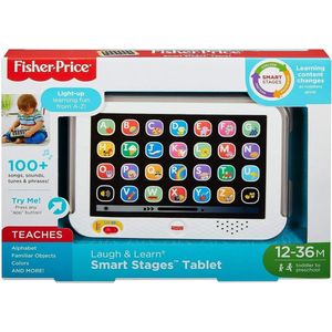 Laugh and Learn-tablet, tablet met Smart Stages-technologie en drie spelniveaus, veel liedjes, speelgoed voor kinderen van 12 maanden en ouder, CDG33 - Engelse taal