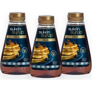 Sukrin Gold Siroop - Voordeelverpakking 3 flesjes - Natuurlijke vervanger van (suiker)stroop