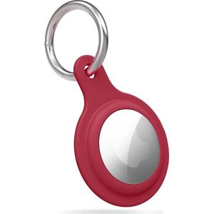 YPCd® Apple Airtag Siliconen Sleutelhanger - Rood
