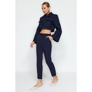 Trendyol Stone Basic Cigarette Skinny Leg Geweven Stoffen Broek Twoss19St0038