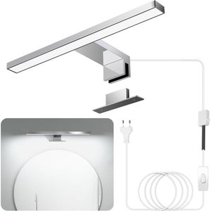 Badkamer lamp LED 30CM Koel Wit 4000K 500lm IP44 5W Muur-Kabel Twee Soorten schakelmodus Badkamerspiegellamp Gemonteerd Op de Spiegel-Aan de Muur-Badkamerkast