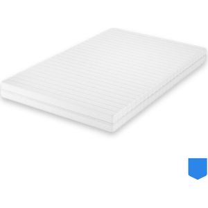 EFKO - Comfortschuim Matras 160x200 cm - 2 persoons Luxe Matrashoes met Rits wasbaar - Logeermatrassen - kindermatras