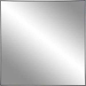 Jersey Spiegel- met zwarte messing look frame -60x60 cm
