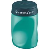 STABILO EASYsharpener - Ergonomische 3 in 1 Puntenslijper - Rechtshandig - Petrol - Geschikt Voor Alle Potloden