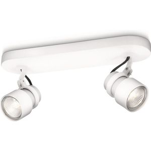 Philips myLiving Finish - Plafondlamp - Opbouwspot - 2 lichts - Dimbaar - Wit