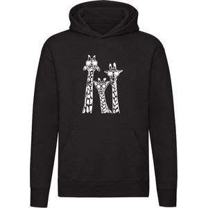 Giraffe Hoodie - dieren - bril - hip - grappig - unisex - trui - sweater - capuchon