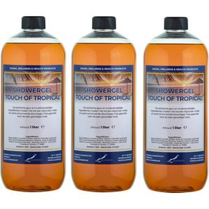 Douchegel Touch of Tropical 1 liter - set van 3 stuks - Showergel