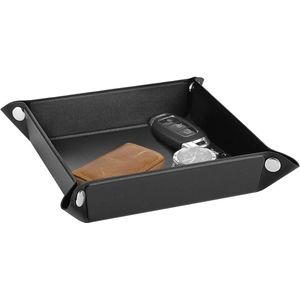 Elegante Valet Tray - PU Leer - Sieraden en Sleutels - Zwart - Klein