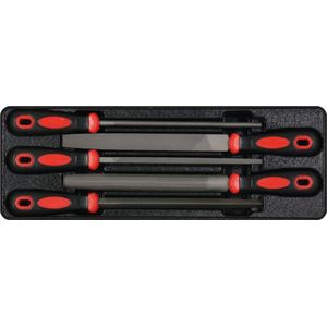 George Tools gereedschapset voor gereedschapswagen, gereedschapstrolley, gereedschapskoffer of gereedschapskar - Vijlenset 5-delig