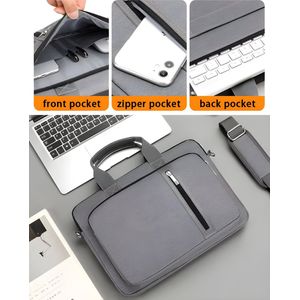 Avoir Avoir® Multifunctionele Laptoptas 15-16 inch - Heren en Dames - Schouder- en Handtas met Schokbestendige Bescherming-Laptoptas voor op reis- Gebroken Wit