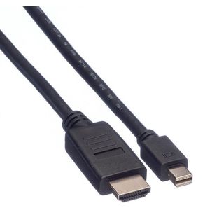 Mini DisplayPort 1.2 naar HDMI 1.4 kabel (4K 30 Hz) / zwart - 3 meter