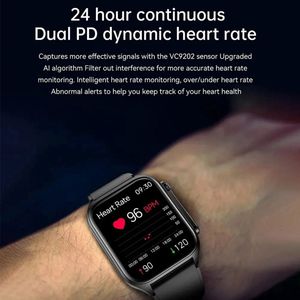 Gejian Nieuwe Bloedglucosemeter Gezondheid Smart Horloge Mannen Ecg + Ppg Bloeddrukmeting Ip67 Waterdicht Sport Heren Smart Watch