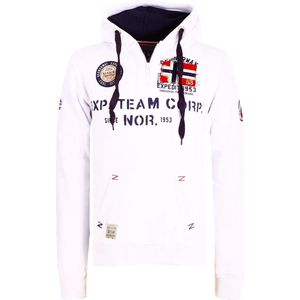 Geographical Norway Hoodie Capuchon Wit Goptaine - L