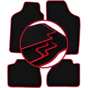 CARLUX-RED automatten voor: Nissan Micra K10 hatchback (1983-1991)