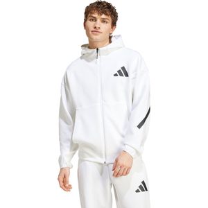 adidas Sportswear New adidas Z.N.E. Trainingsjack met Capuchon - Heren - Wit- M