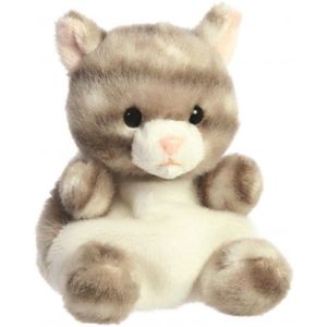 Palm Pals Grijze Kat Pluche Knuffel 15 cm