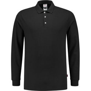 Tricorp 201017 Poloshirt Fitted 210 Gram Lange Mouw - Zwart