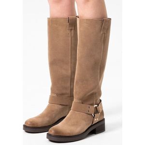 Sacha Suède Bikerboots Beige