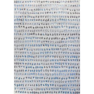 SURYA Vloerkleed - Woonkamer, Slaapkamer - Scandinavisch Tapijt met Stippen VALKIRIA - Blauw/Grijs - 200x275 cm