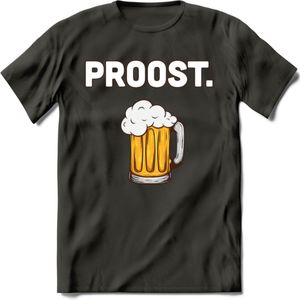 Eat Sleep Beer Repeat T-Shirt | Bier Kleding | Feest | Drank | Grappig Verjaardag Cadeau | - Donker Grijs - S