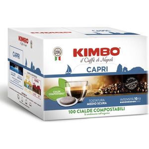 Kimbo - ESE Servings - Capri (100 st.) - Intensiteit 10/13 - Koffiepads 44mm - Italiaanse Espresso Koffie