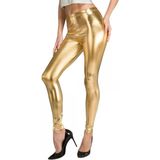 Gouden Legging - Gold - My Other Me - Verkleedlegging - Carnavalslegging - Foute Party - Halloween - Festival - Metallic