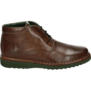 Galizio Torresi 620348 - Heren sneakersHeren veterschoenVrije tijd half-hoog - Kleur: Cognac - Maat: 41