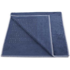 Heckett & Lane bamboo badmat blauw - 60x100  - zachte touch - luxe uitstraling